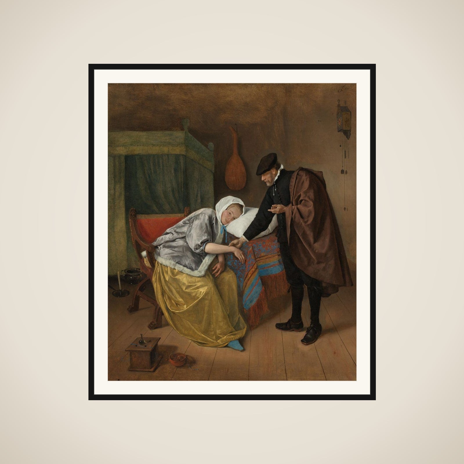 The Sick Woman framed