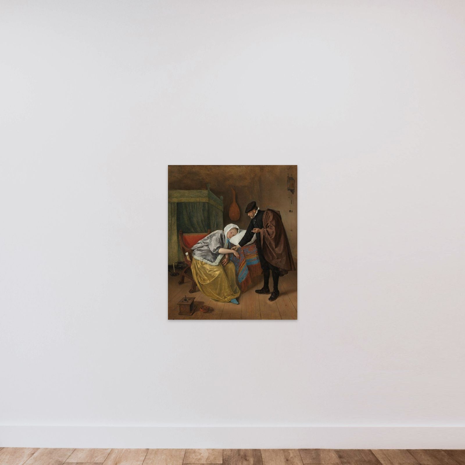 The Sick Woman unframed — shown to scale
