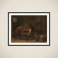 Men Dicing in a Tavern framed