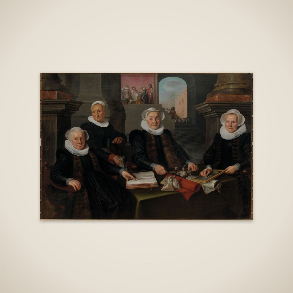 Three Regentesses and the ‘House Mother’ of the Amsterdam Lepers’ Asylum unframed print