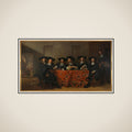 Six Regents and the Housemaster of the Oudezijds Institute for the Outdoor Relief of the Poor, Amsterdam, 1675 framed
