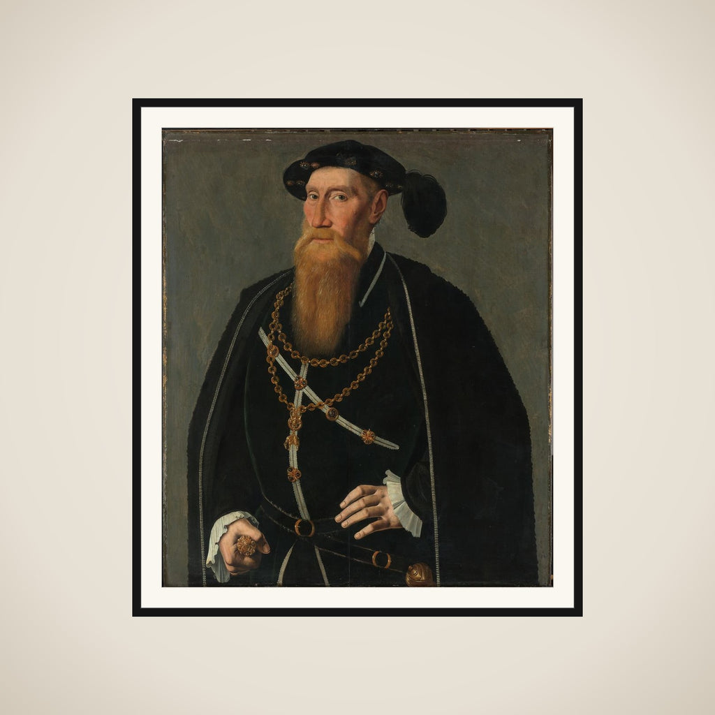Reinout III van Brederode (1493-1556), Lord of Vianen. Deacon in the Order of the Golden Fleece, Counselor and Chamberlain to Charles V framed