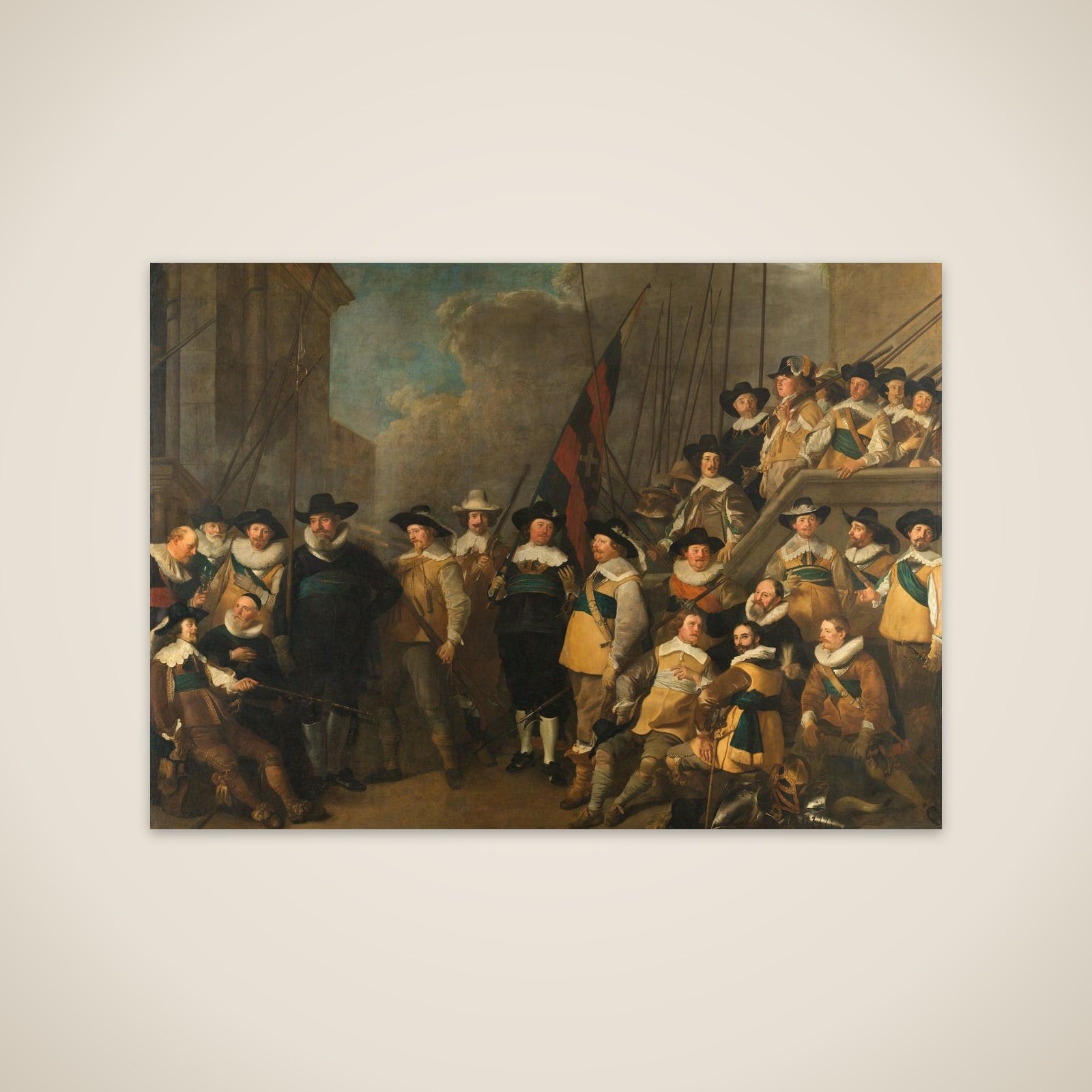 Officers and other Civic Guardsmen of the V District in Amsterdam under the command of Captain Cornelis de Graeff and Lieutenant Hendrick Lauwrensz unframed print