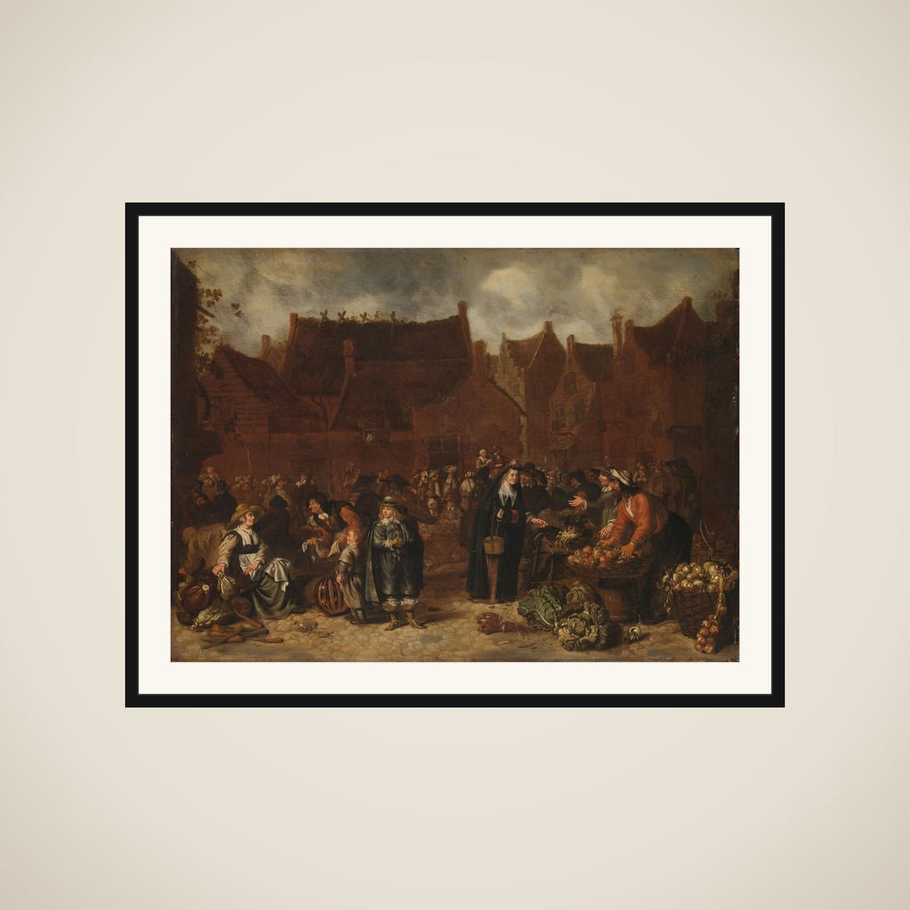 Vegetable Market framed