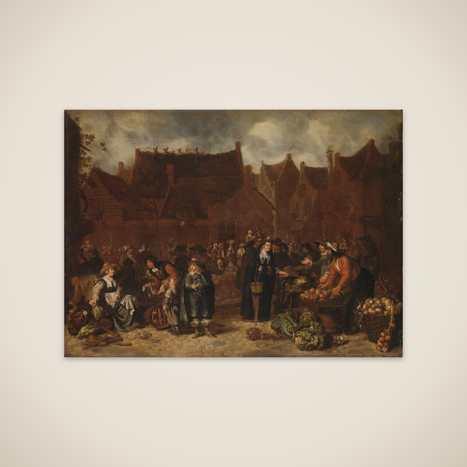Vegetable Market unframed print