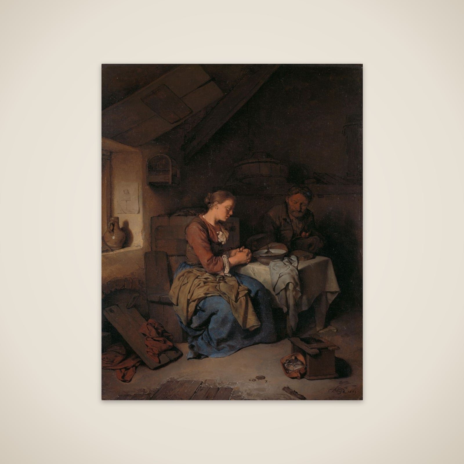 Saying Grace unframed print