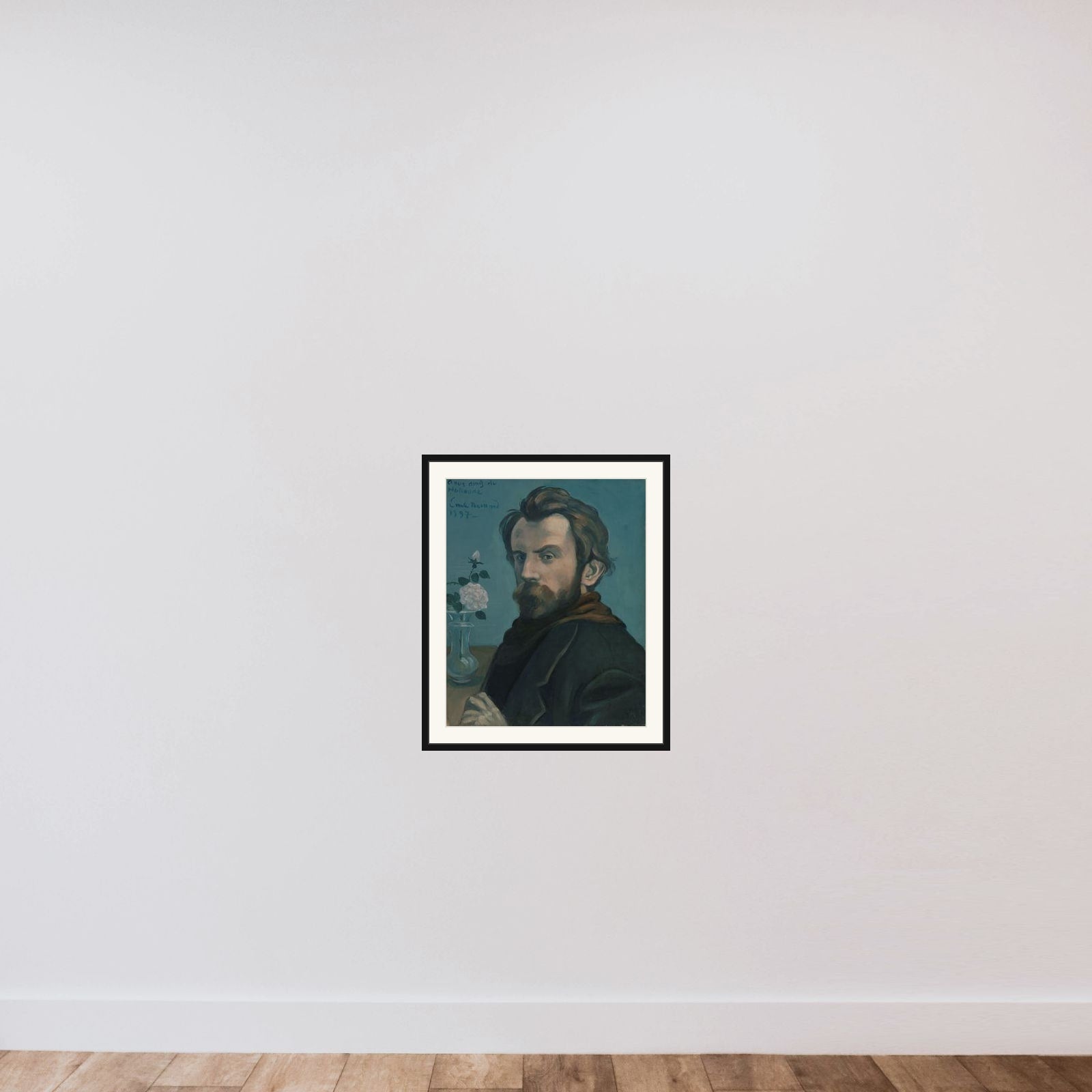 Self-Portrait framed — shown to scale