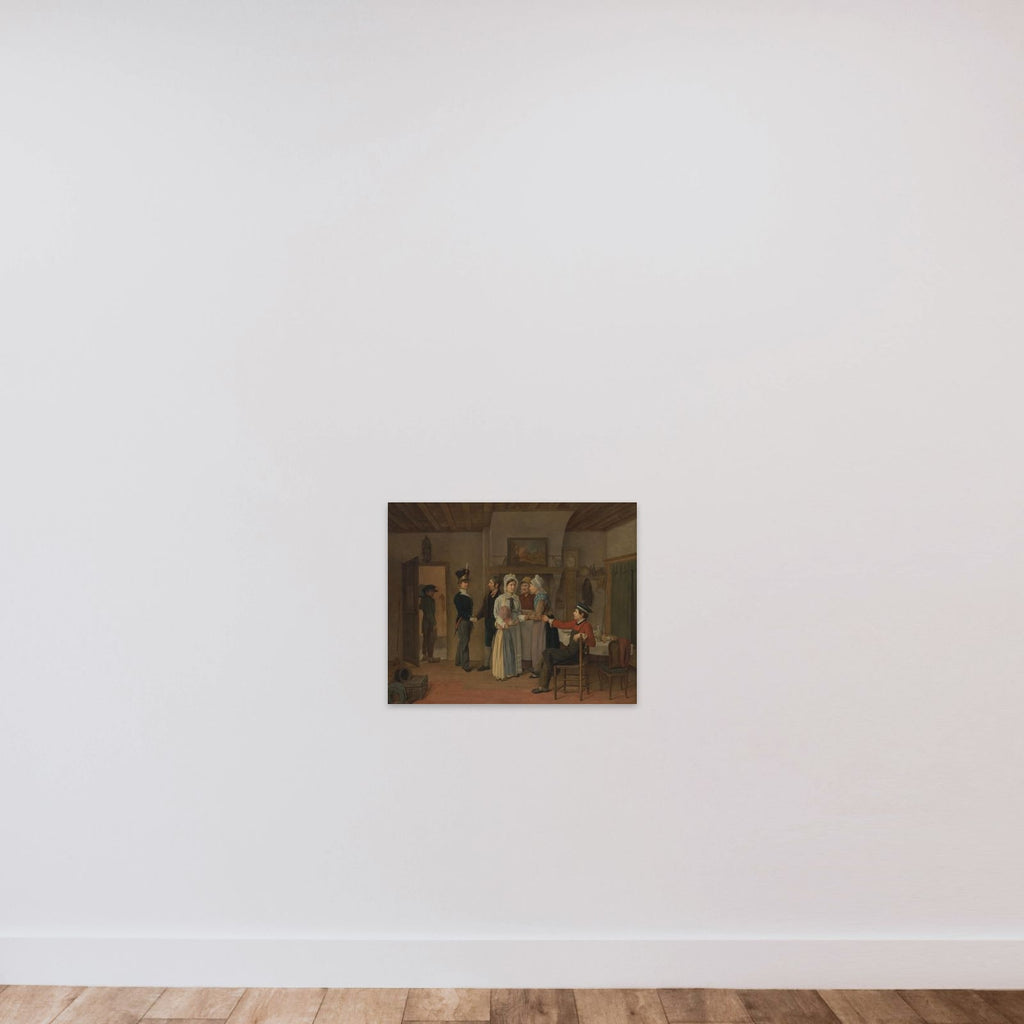 The Soldier's Farewell unframed — shown to scale