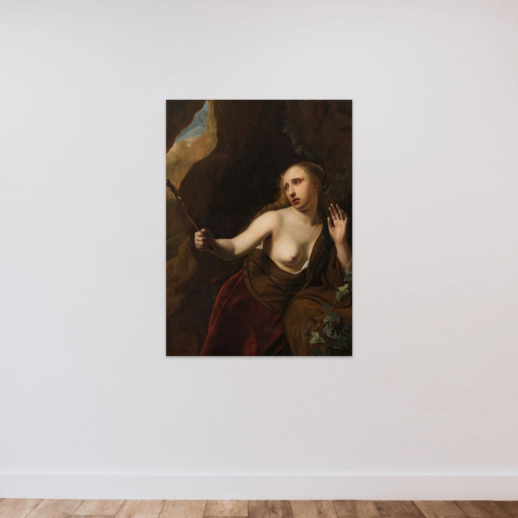 The Penitent Mary Magdalene unframed — shown to scale