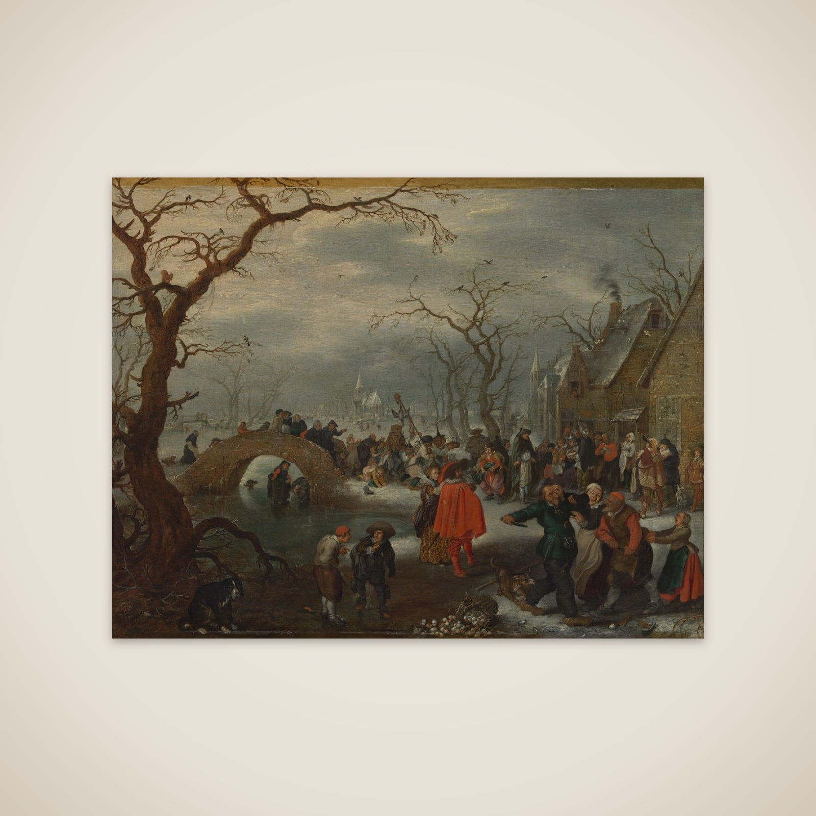Shrove Tuesday in the Country unframed print