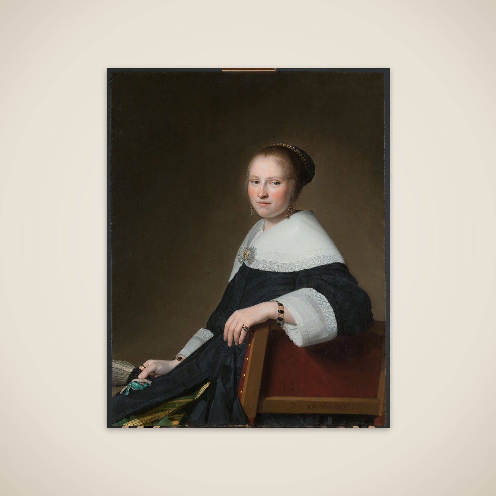 Portrait of Maria van Strijp (1627-1707) unframed print