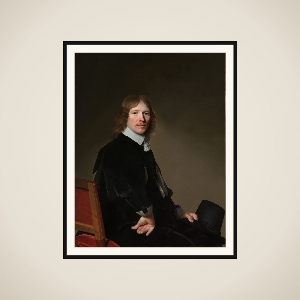 Portrait of Eduard Wallis (1621-1684) framed