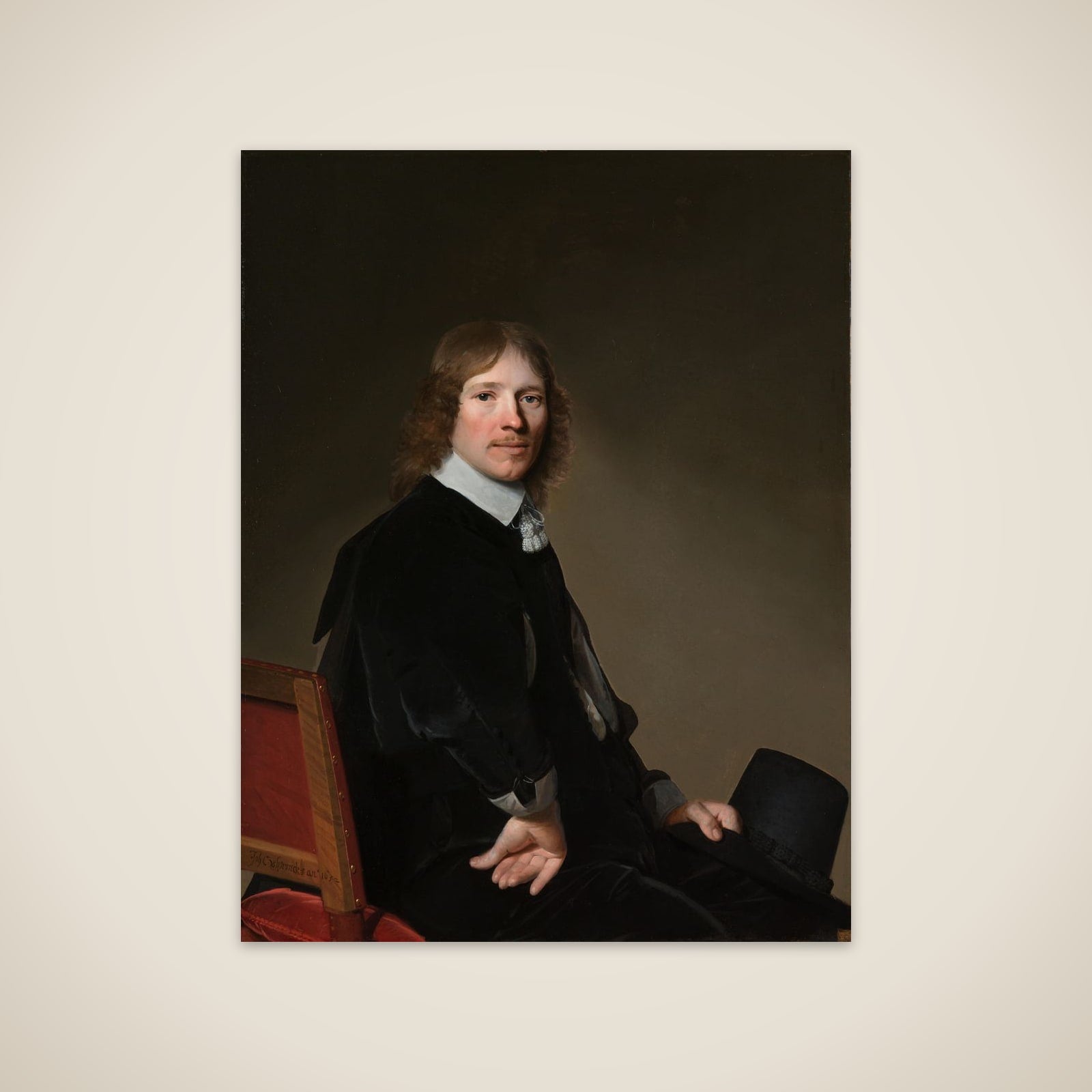 Portrait of Eduard Wallis (1621-1684) unframed print