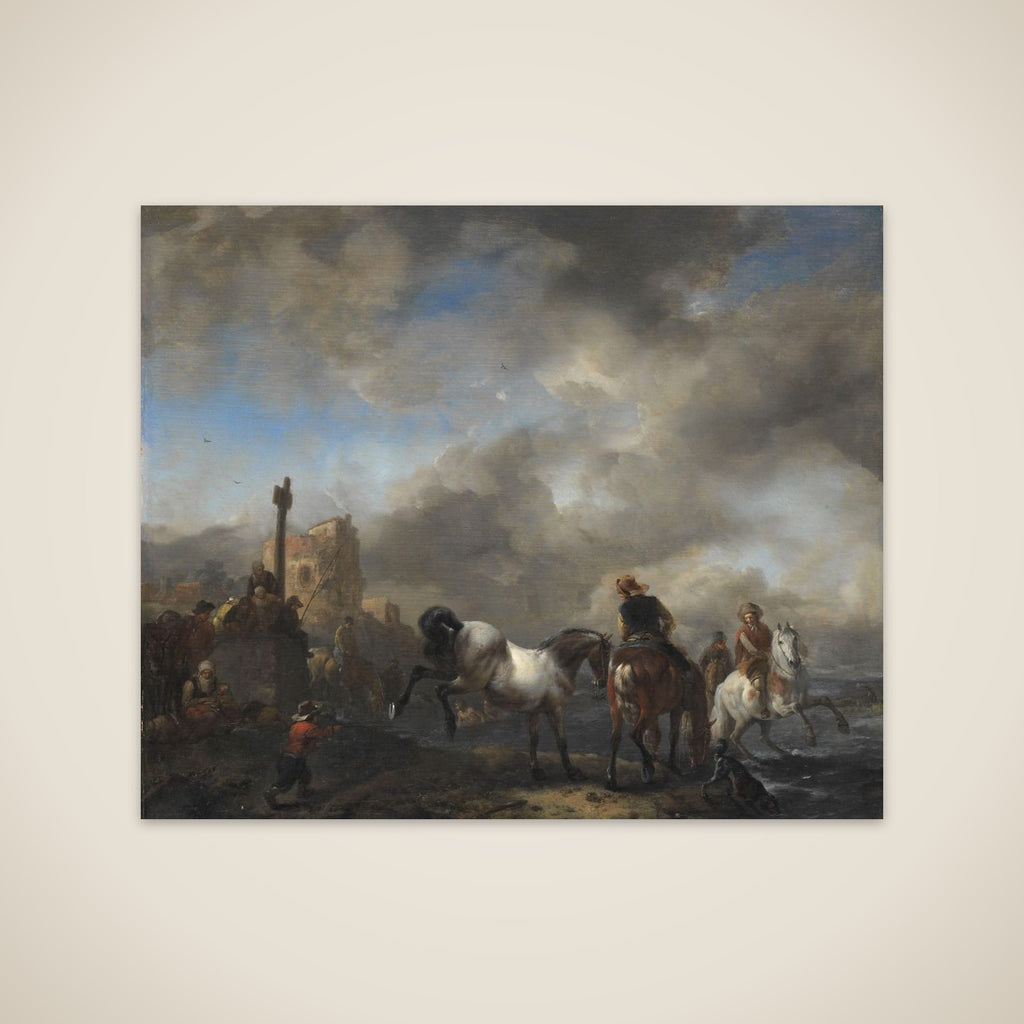 Horsepond near a Boundary Stone unframed print
