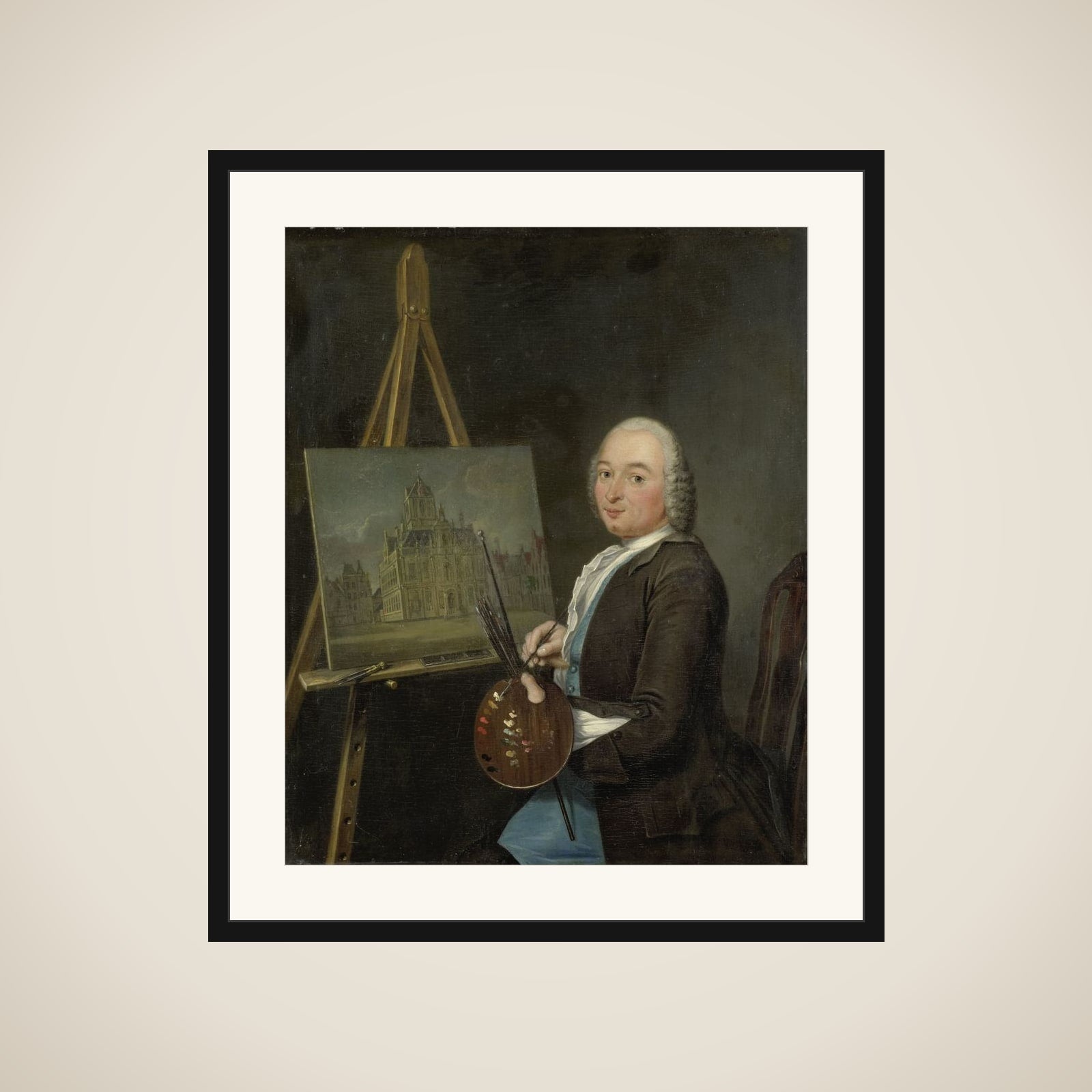 Portrait of Jan ten Compe, Painter and Art Dealer in Amsterdam framed