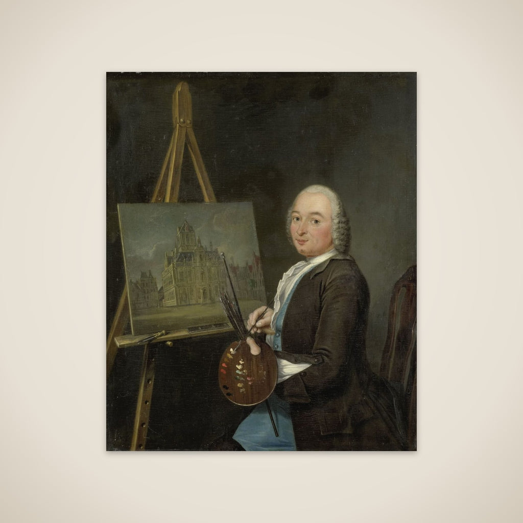 Portrait of Jan ten Compe, Painter and Art Dealer in Amsterdam unframed print