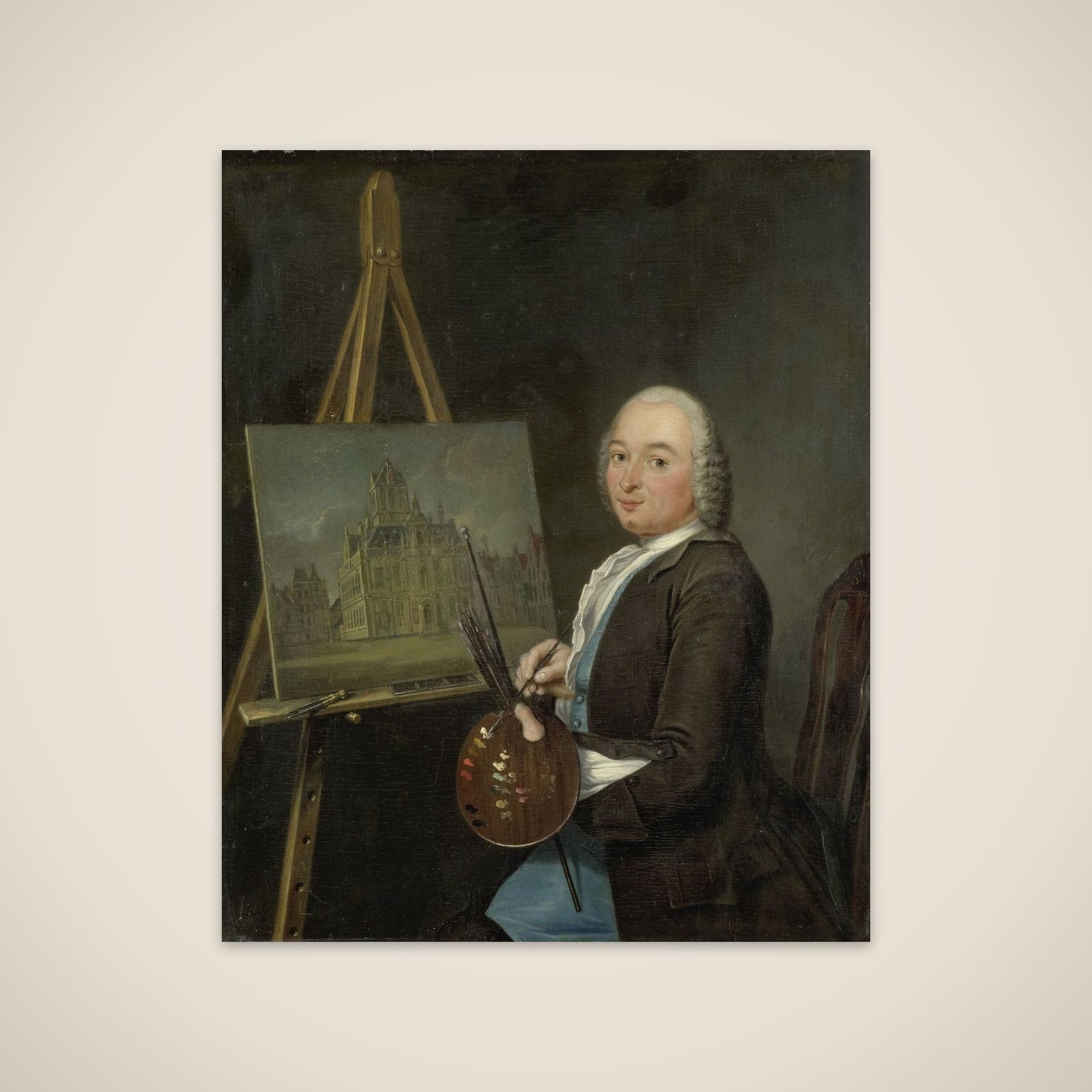 Portrait of Jan ten Compe, Painter and Art Dealer in Amsterdam unframed print