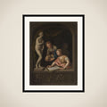 A Statue of Venus, with a Girl Drawing and a Boy framed
