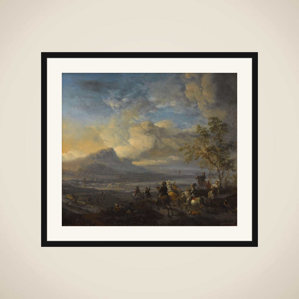 The Falcon Hunt framed