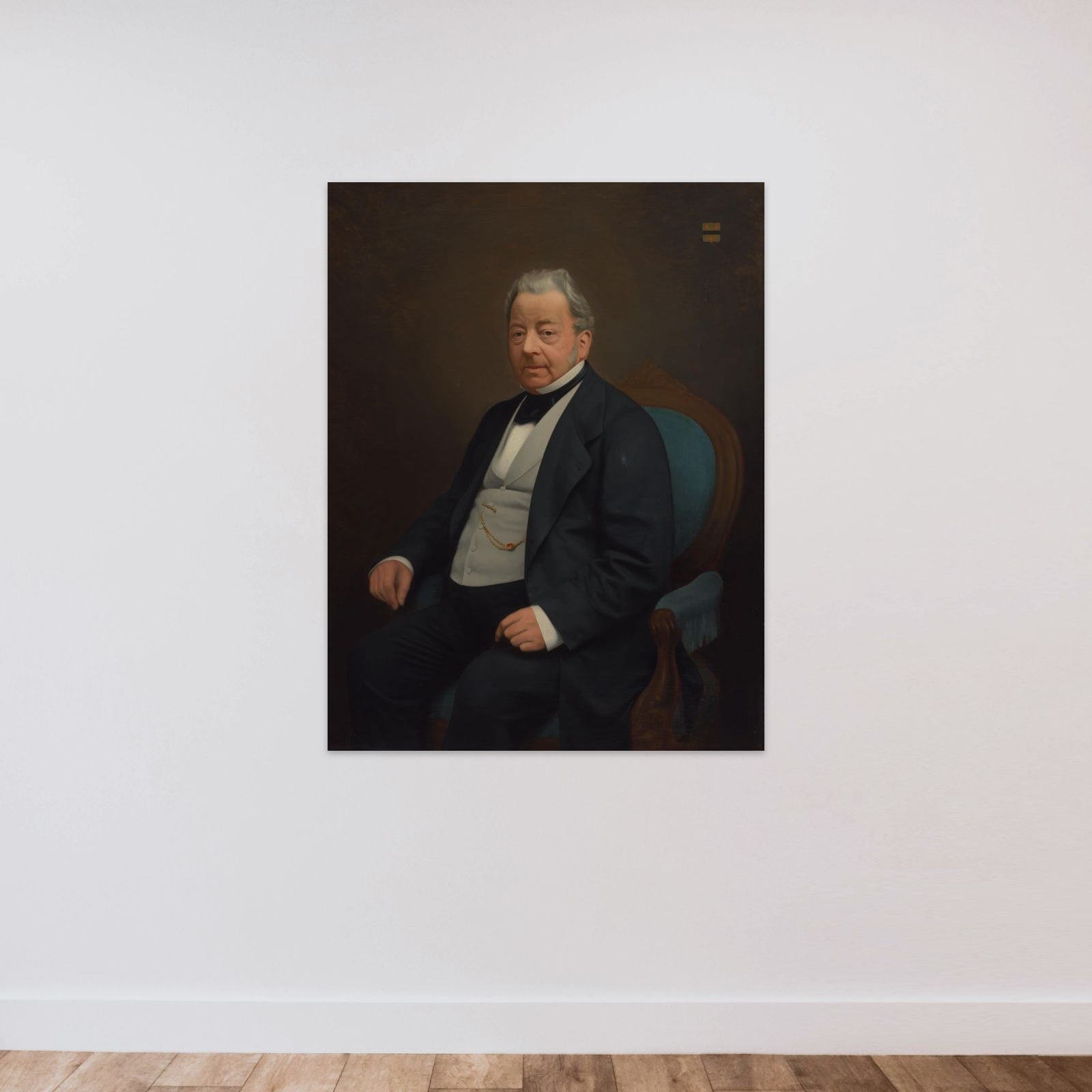Jonkheer Archibald Jan van de Poll (1800-70) unframed — shown to scale