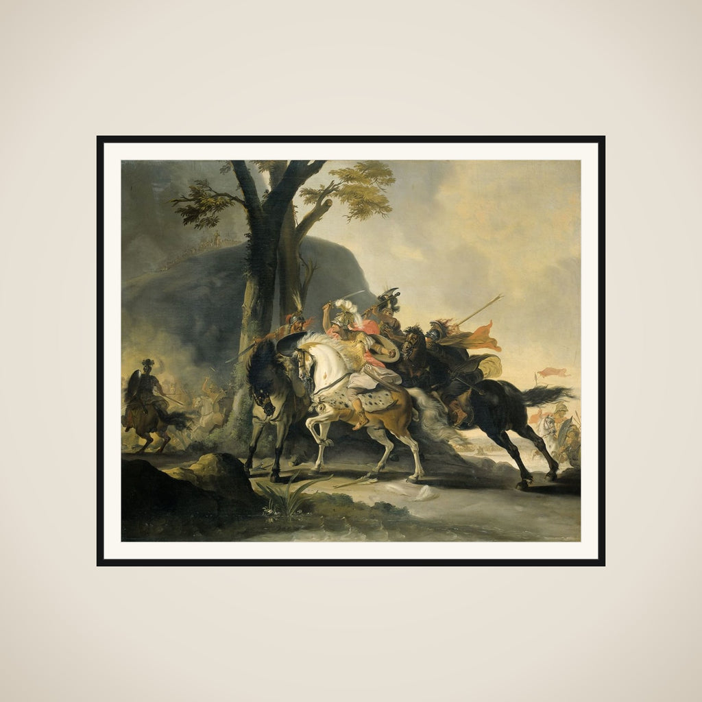Alexander the Great at the Battle of the Granicus against the Persians framed
