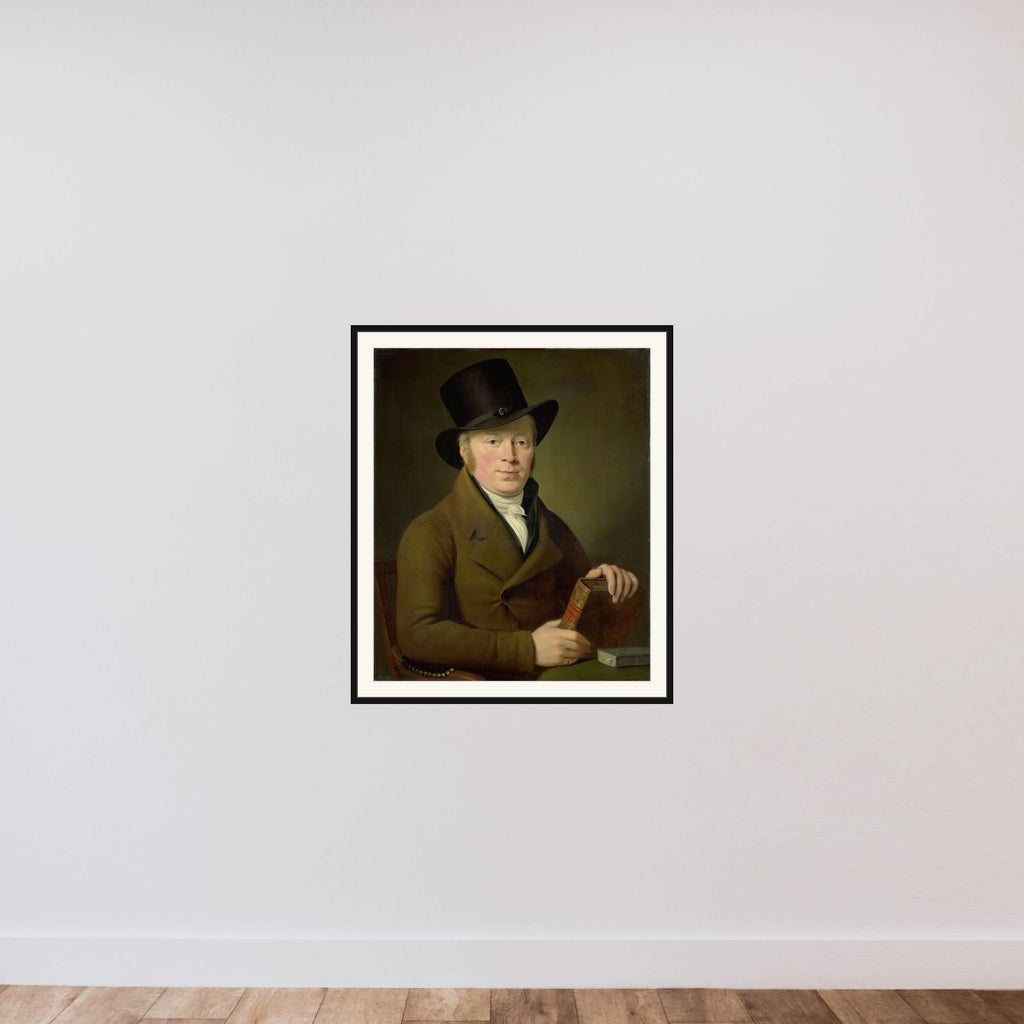 Barend Klijn Barendsz (1774-1829), Poet framed — shown to scale