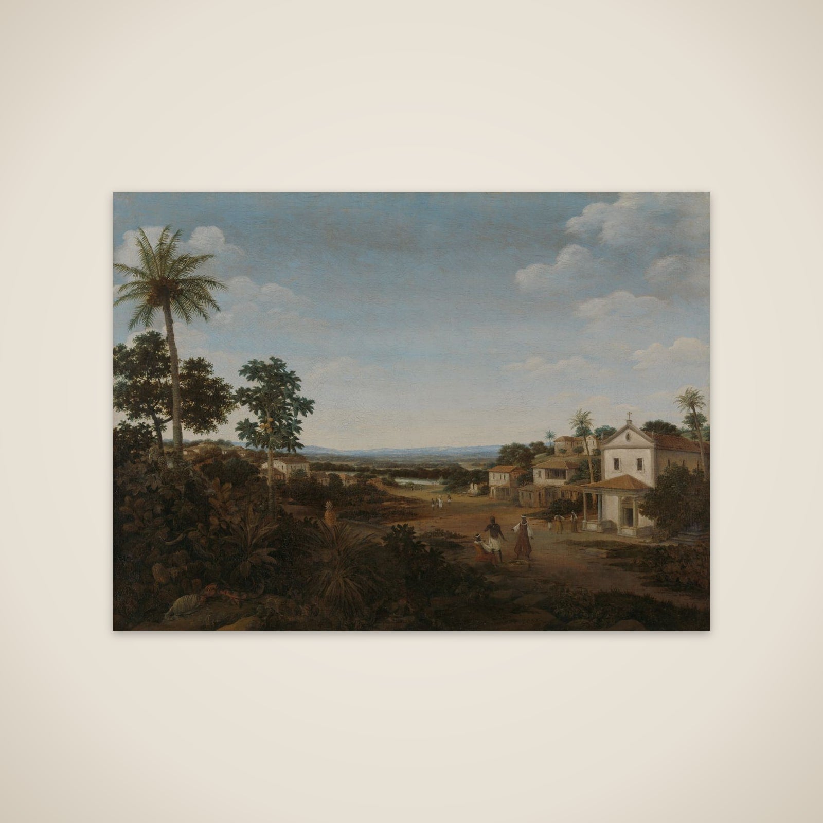 Landscape in Dutch Brazil unframed print