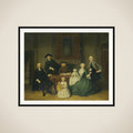 Portrait of the Brak Family, Amsterdam Mennonites framed