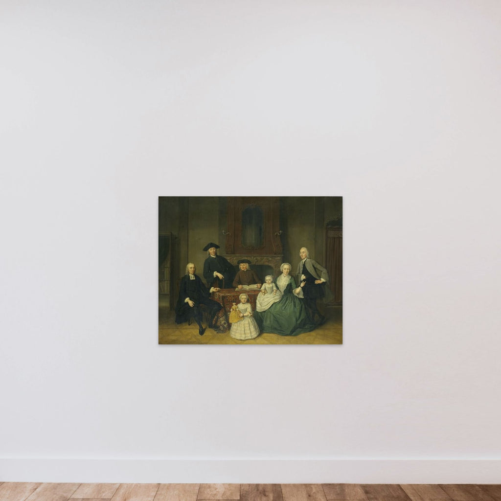 Portrait of the Brak Family, Amsterdam Mennonites unframed — shown to scale