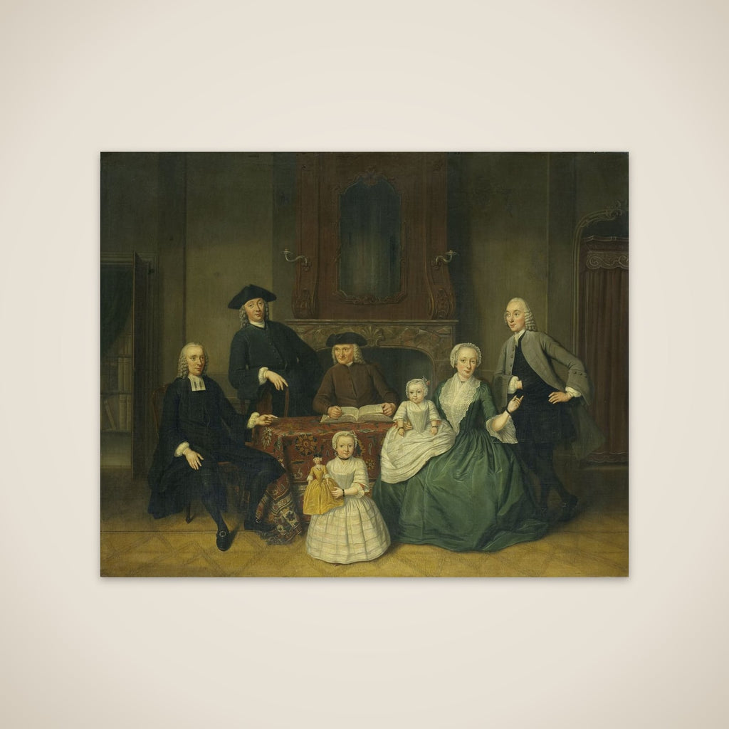 Portrait of the Brak Family, Amsterdam Mennonites unframed print
