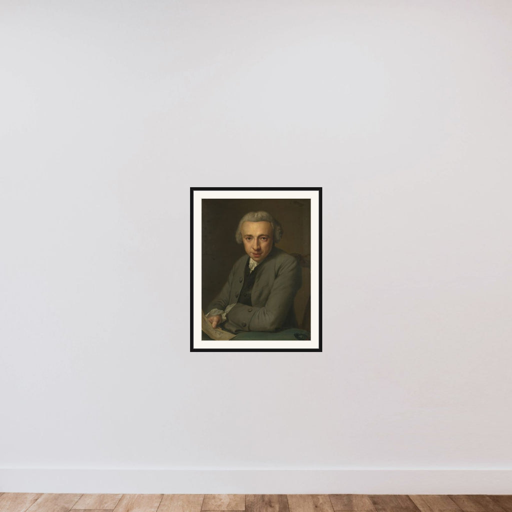 Portrait of Louis Métayer Phz., Goldsmith and Art Collector framed — shown to scale