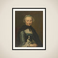Portrait of Antoinette Métayer, Oldest Sister of Louis Métayer framed