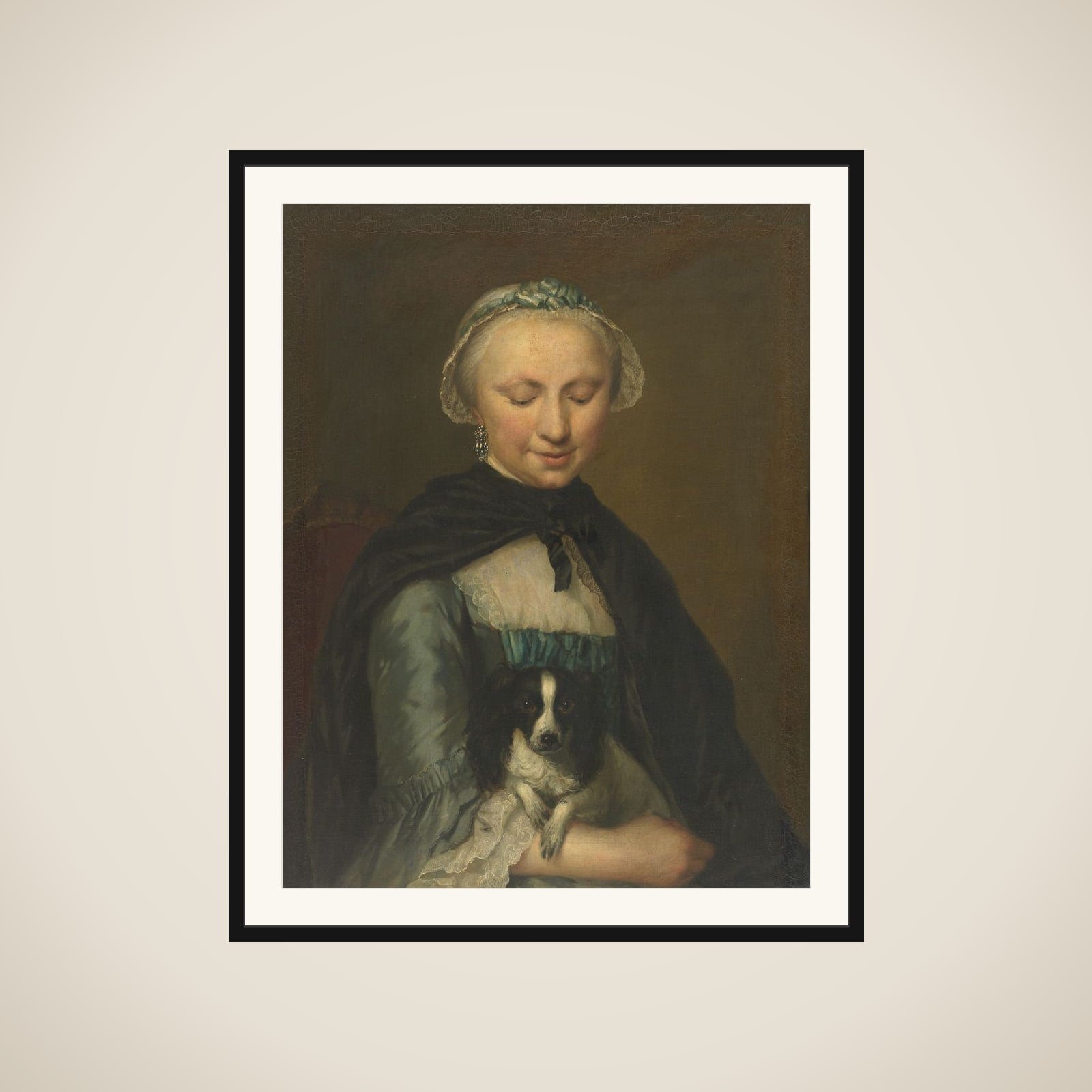 Portrait of Antoinette Métayer, Oldest Sister of Louis Métayer framed