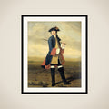 Portrait of Ludolf Backhuysen II, Painter, in the Uniform of the Dragoons framed
