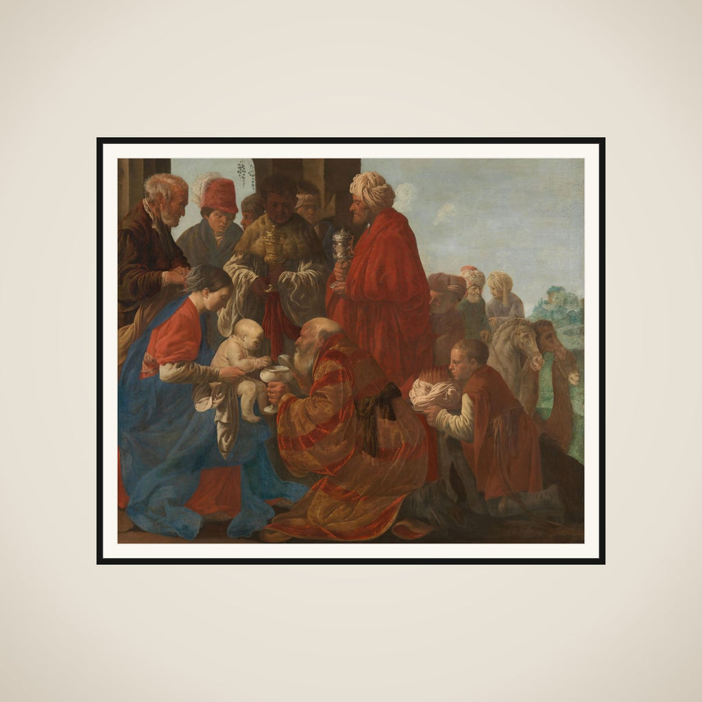 The Adoration of the Kings framed