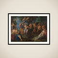 The Contest between Apollo and Marsyas framed