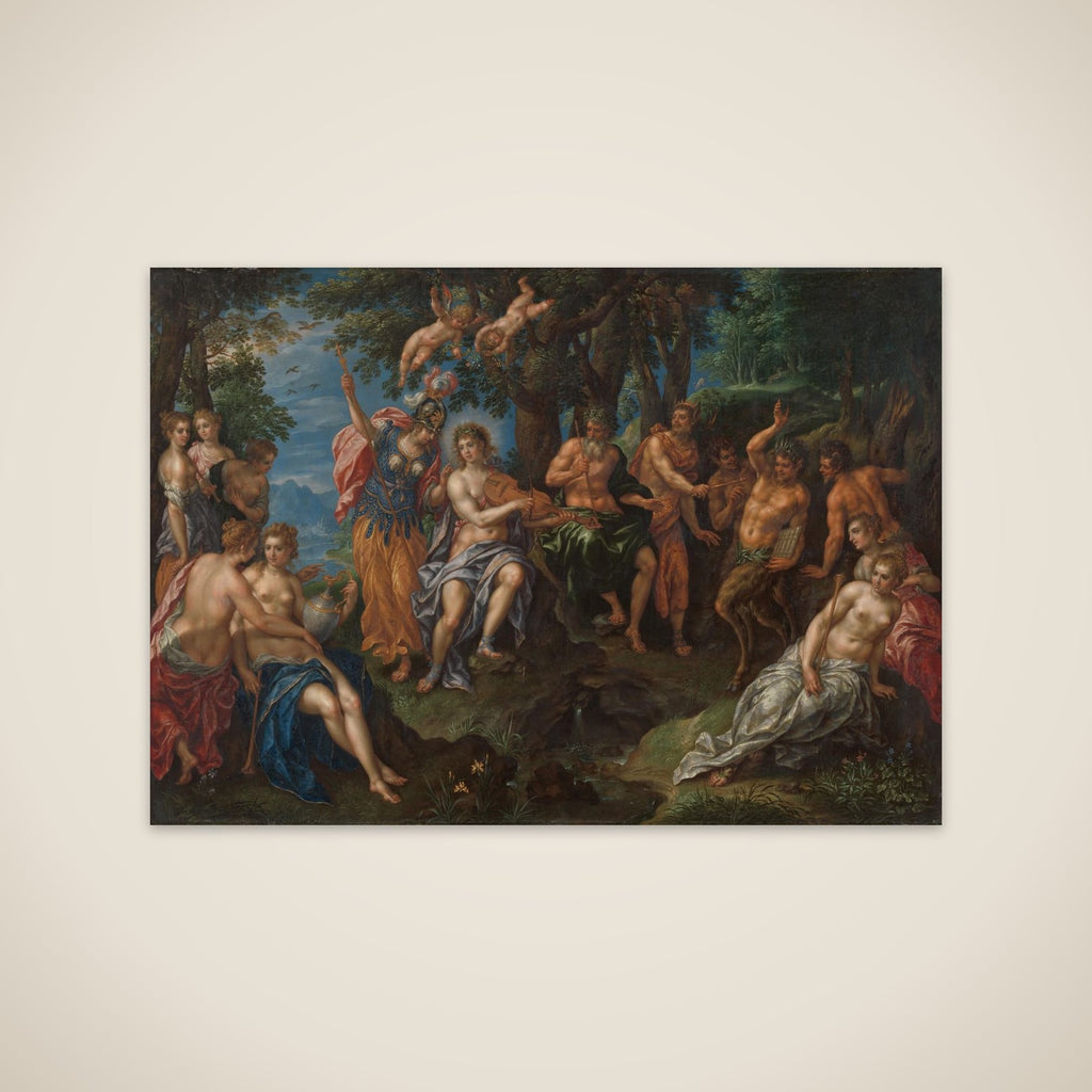 The Contest between Apollo and Marsyas unframed print