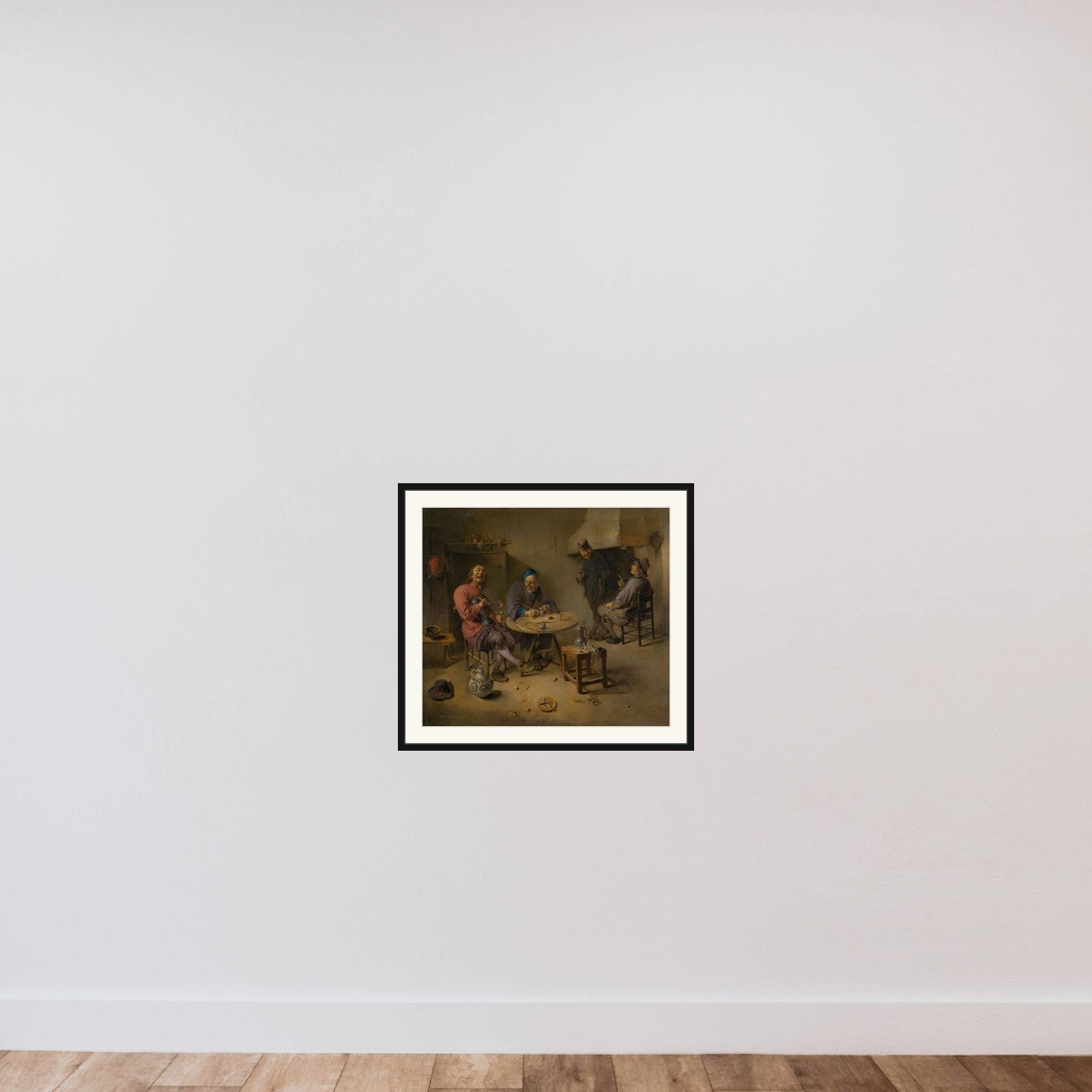 The Barroom framed — shown to scale