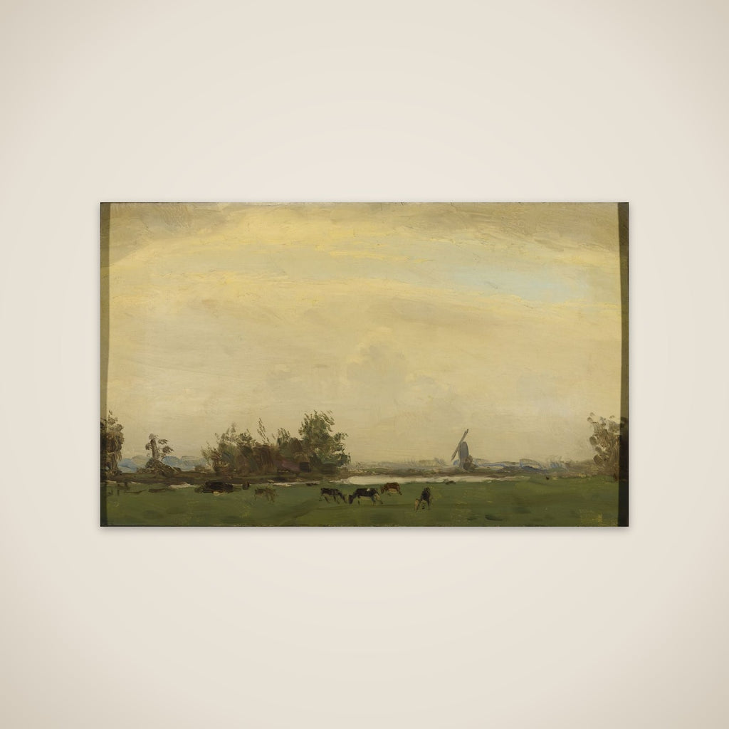 Meadow Landscape on the Spaarne unframed print