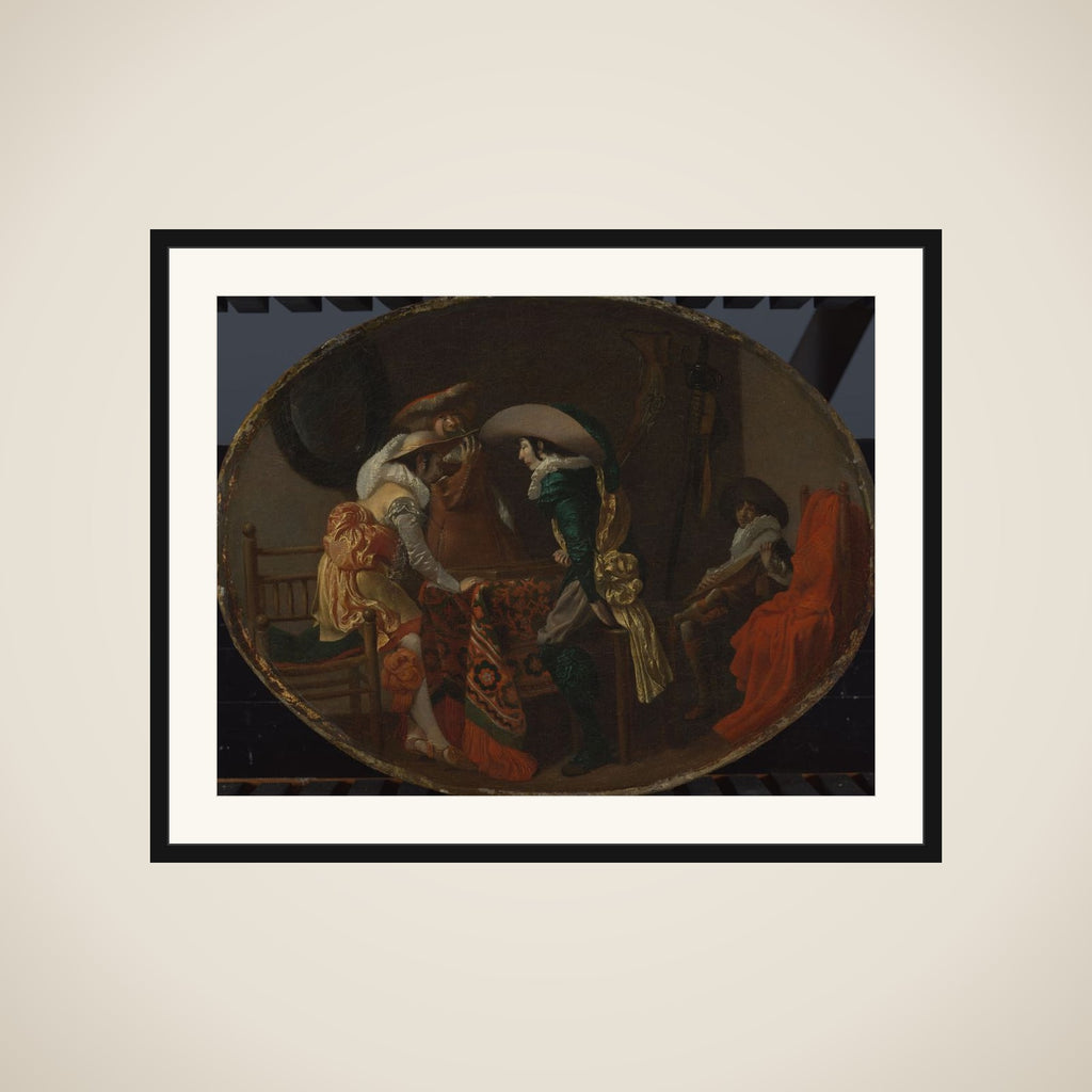 The Backgammon Players framed