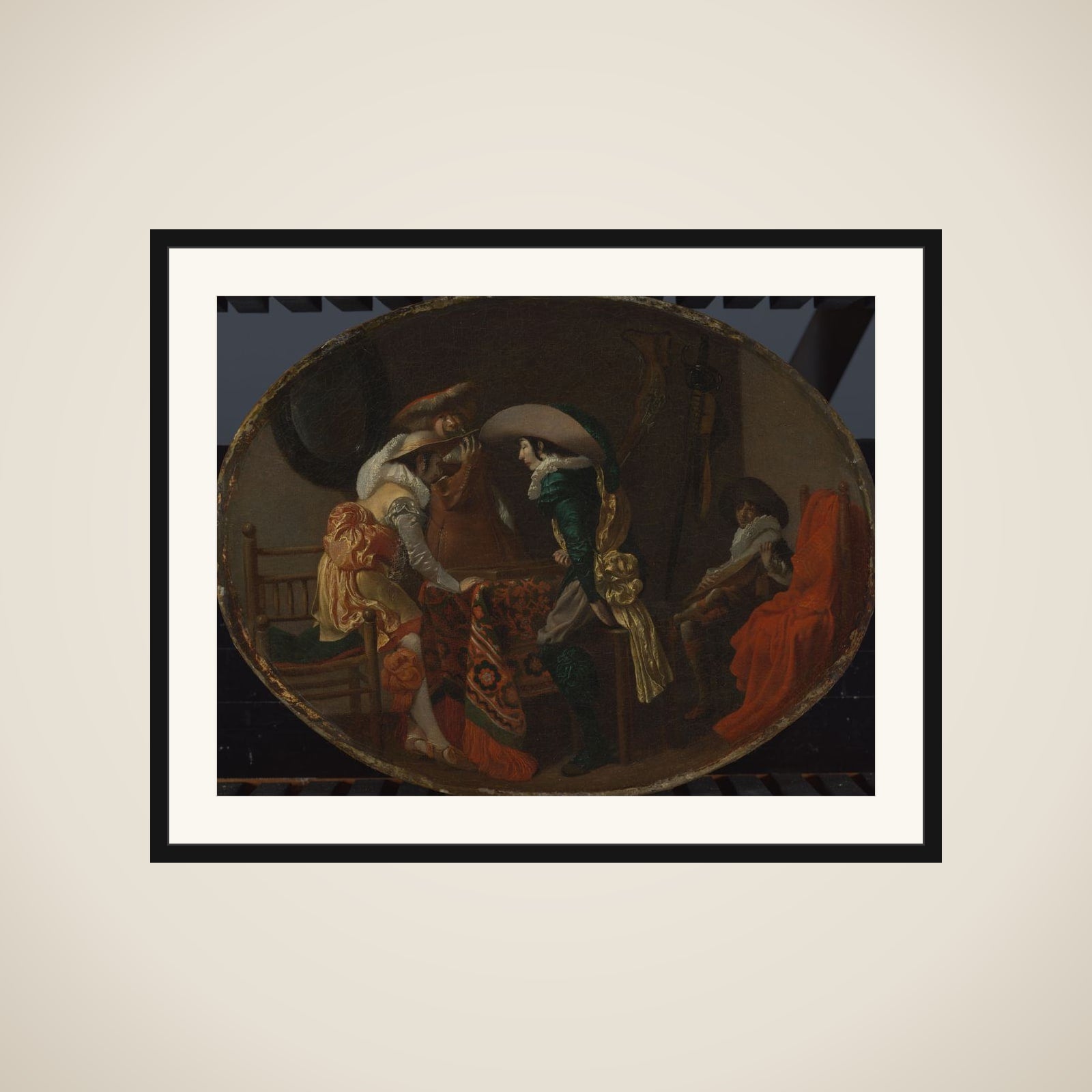 The Backgammon Players framed