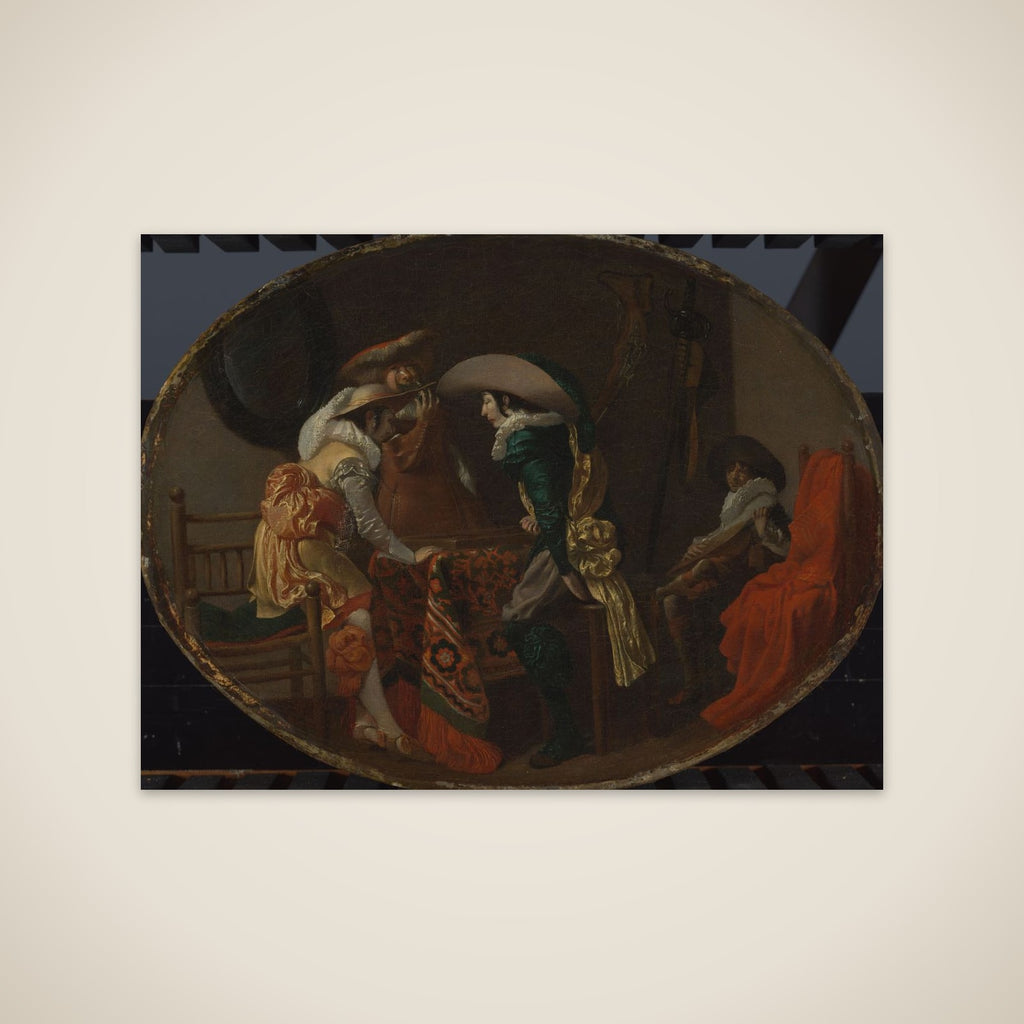 The Backgammon Players unframed print