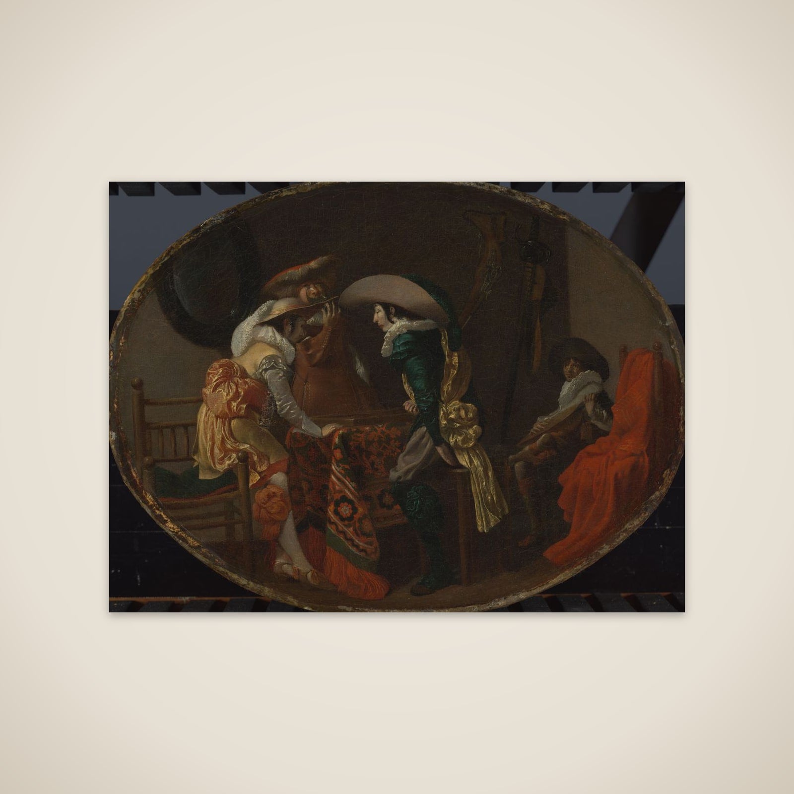 The Backgammon Players unframed print