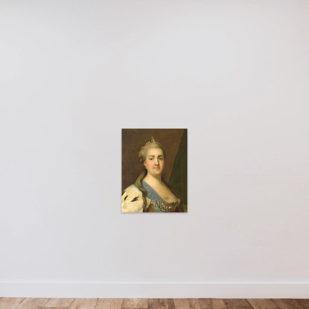 Catherine II (1729-96), Empress of Russia unframed — shown to scale