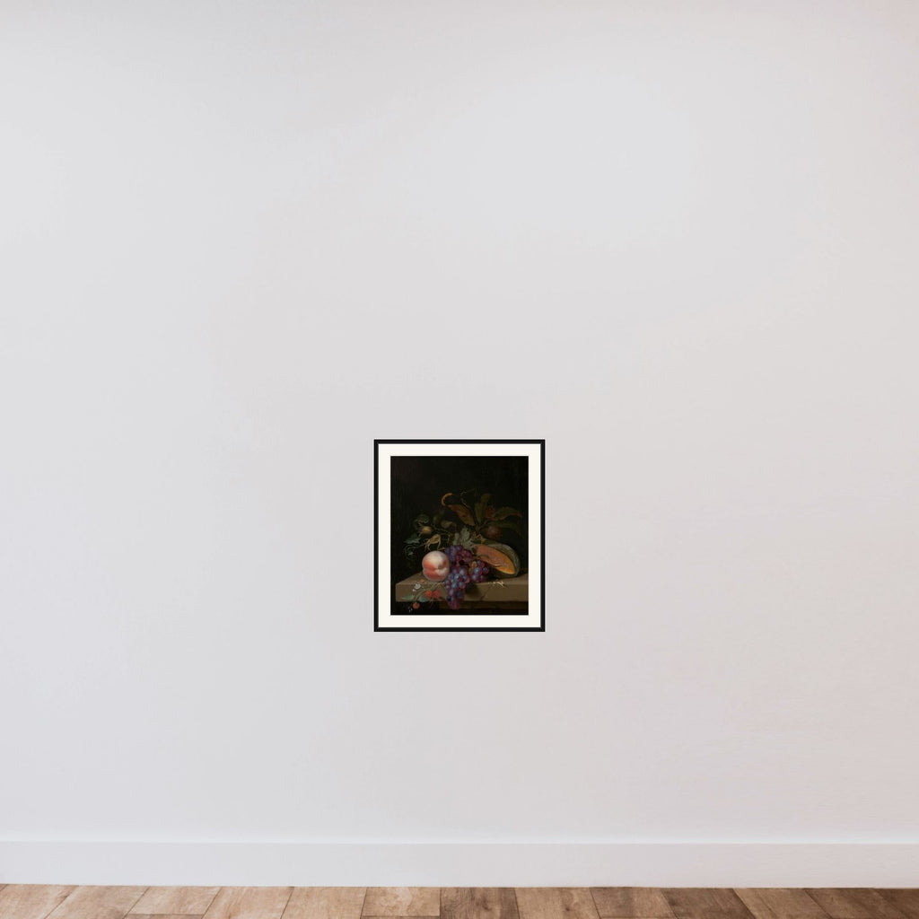 Still Life with Fruit framed — shown to scale