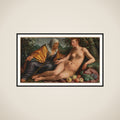 Vertumnus and Pomona framed