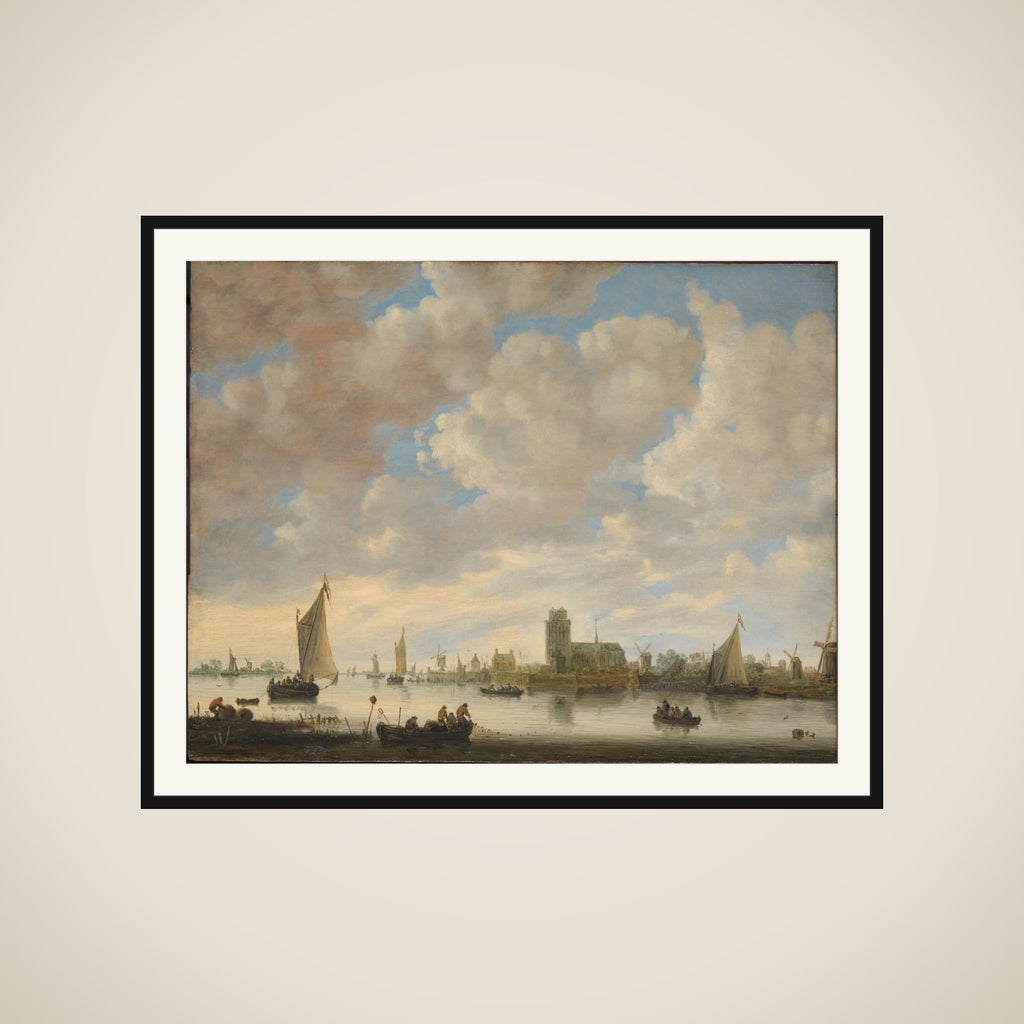 View of the Merwede off Dordrecht framed