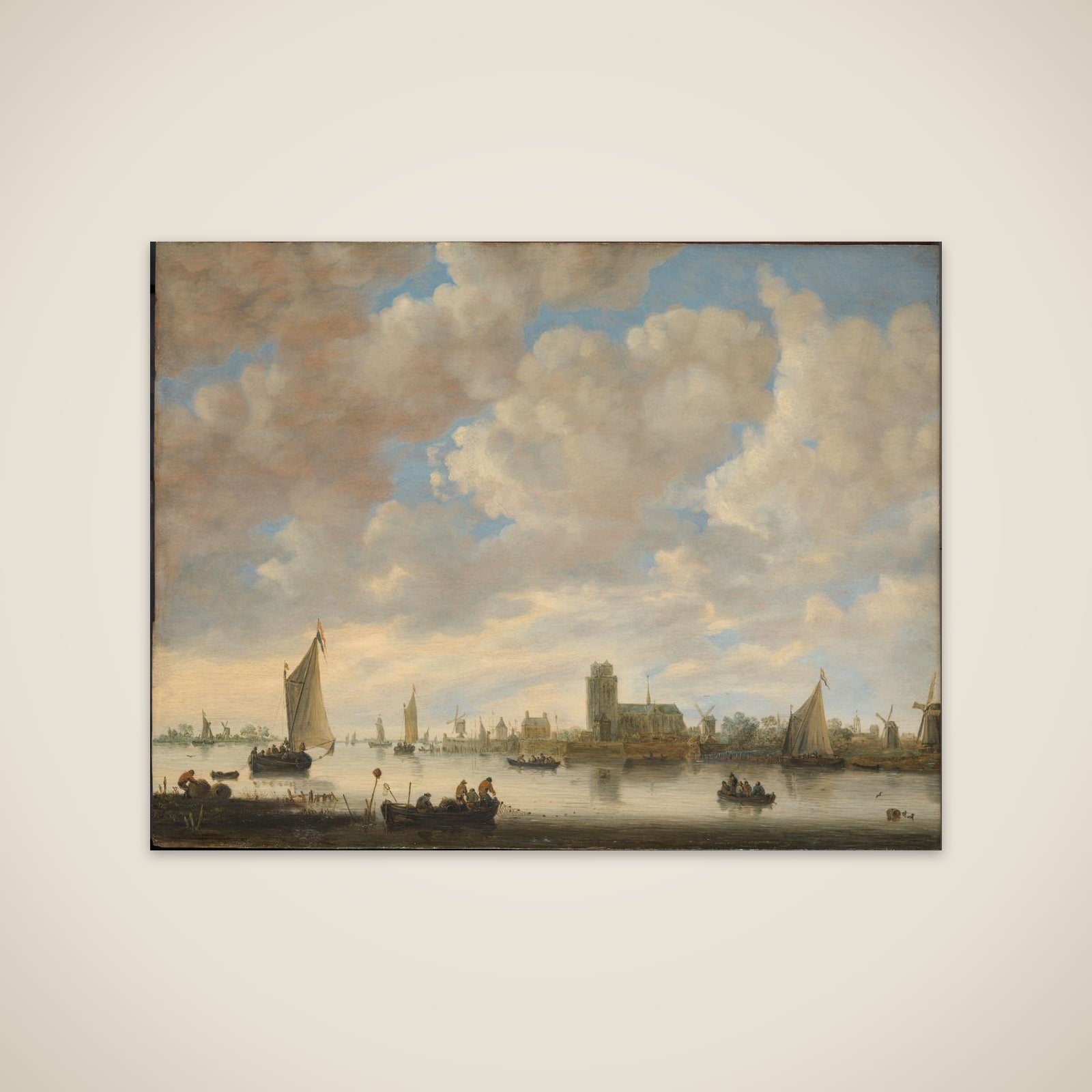 View of the Merwede off Dordrecht unframed print