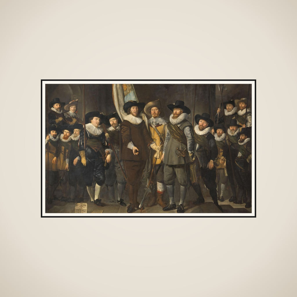 Officers and Other Civic Guardsmen of the IIIrd District of Amsterdam, under the Command of Captain Allaert Cloeck and Lieutenant Lucas Jacobsz Rotgans framed