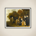 Portrait of the Meebeeck Cruywagen Family near the Gate of their Country Home on Uitweg near Amsterdam framed